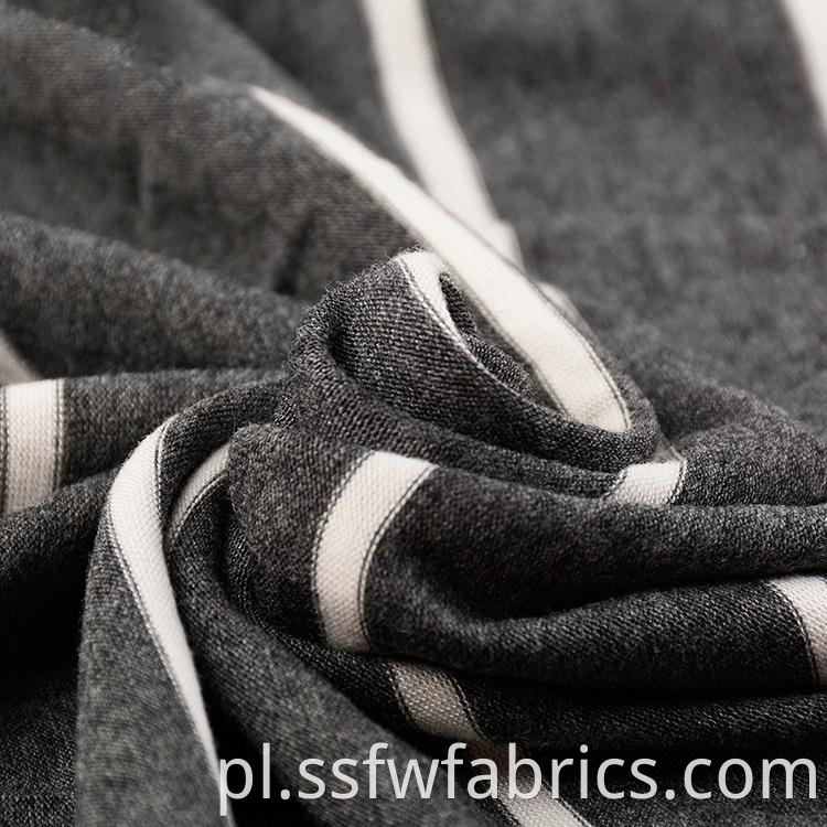 Beautiful Elegant Black White Stripe Fabric